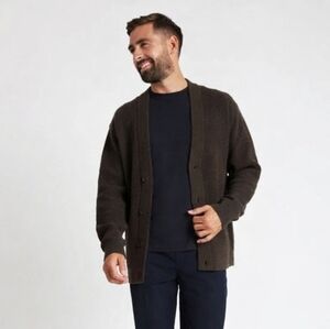 Kit and Ace Professor Merino Wool Cardigan Size XS Brown Sweater